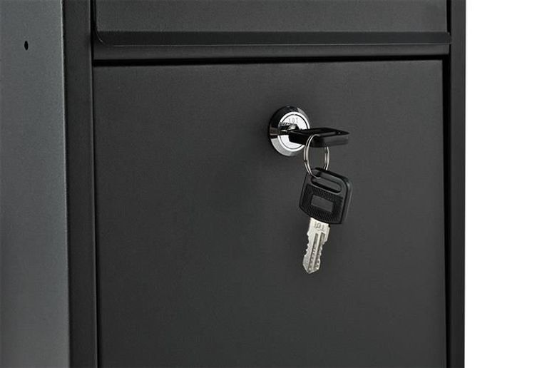 Malatec, skrzynka na listy, czarna