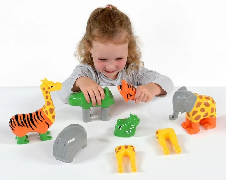 MalBlo, Magnetic, zwierzęta z dżungli, zestaw figurek