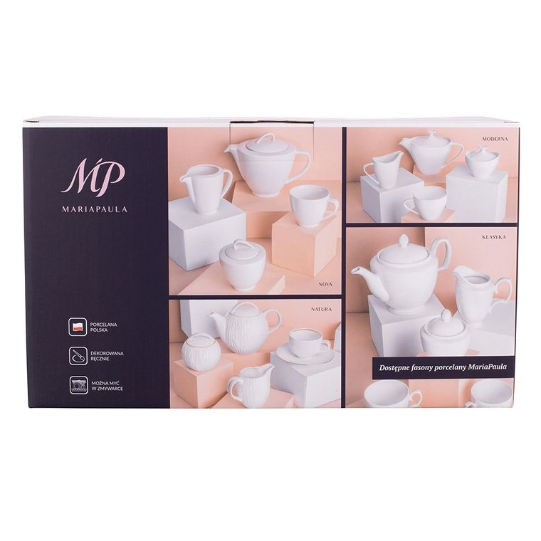 MariaPaula, klasyka biała, zestaw kawowy 6/21