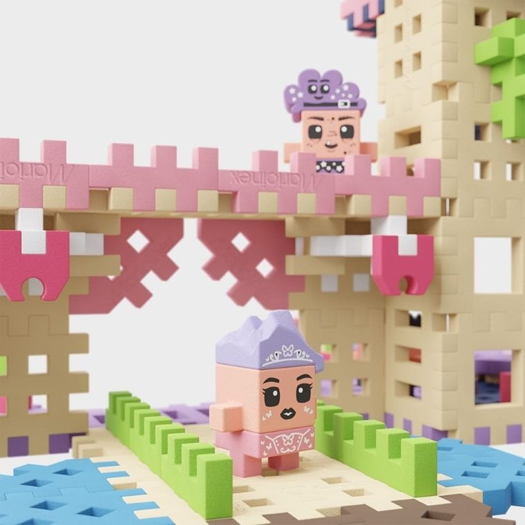 Marioinex, Mini Waffle, Księżniczka, klocki konstrukcyjne, 280 elementów