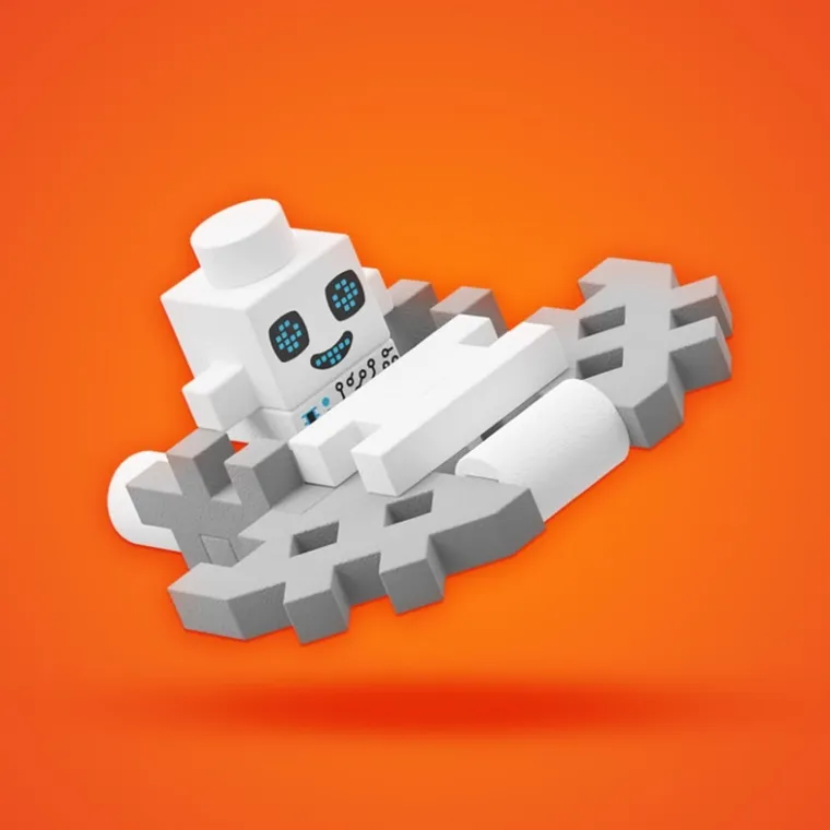 Marioinex, Mini Waffle, Saszetka niespodzianka, klocki konstrukcyjne, 15 elementów