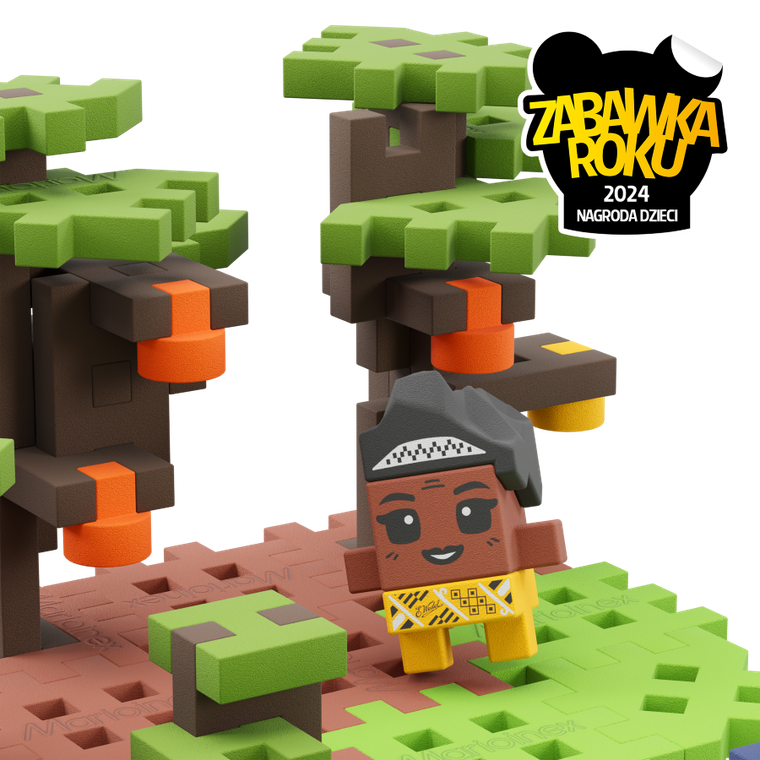 Marioinex, Mini Waffle, Wedel, Plantacja Kakao, klocki konstrukcyjne, 100 elementów