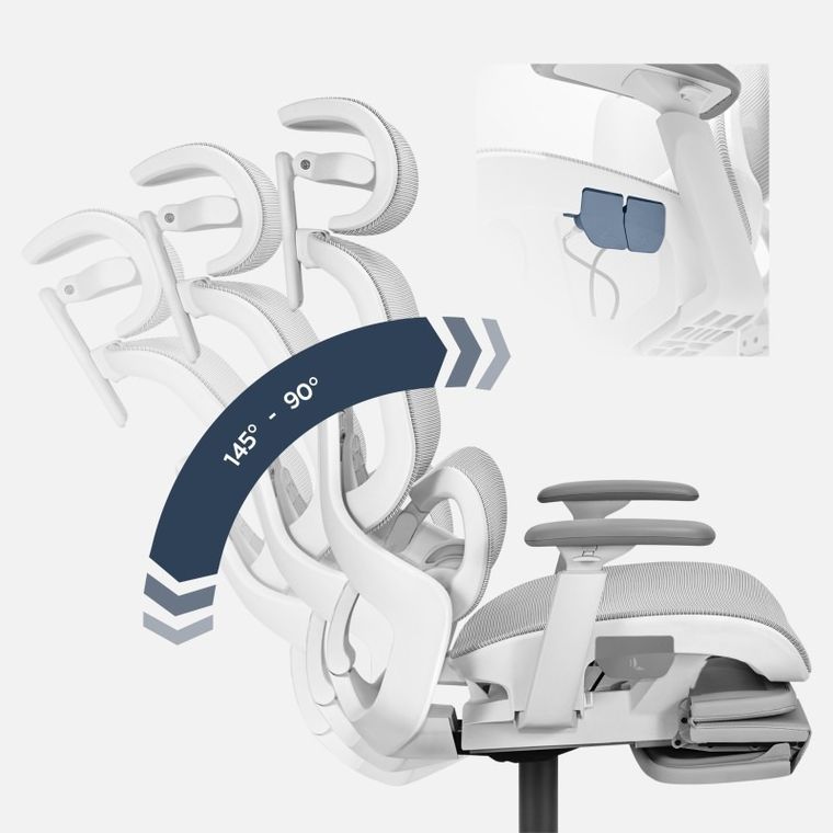 Mark Adler, Expert 9.3, fotel ergonomiczny, szary