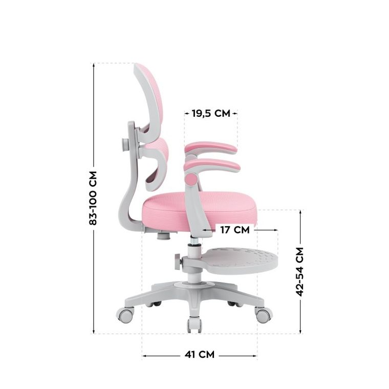 Mark Adler, Junior 4.4, fotel ergonomiczny dla dzieci, Pink