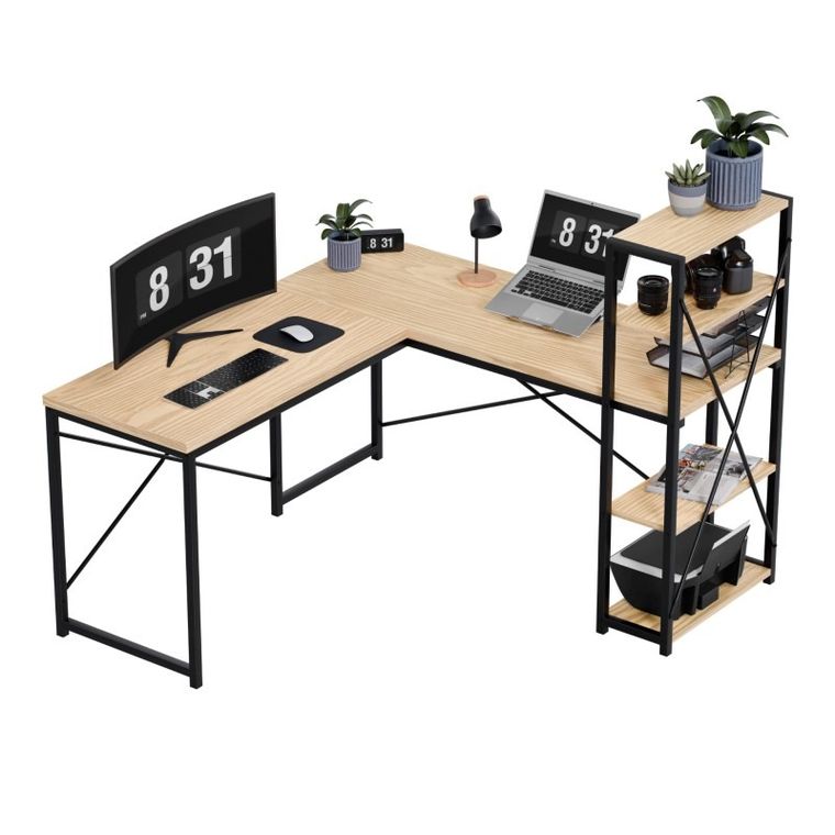 Mark Adler, Leader 5.9, biurko narożne z półkami, Oak, 145 cm