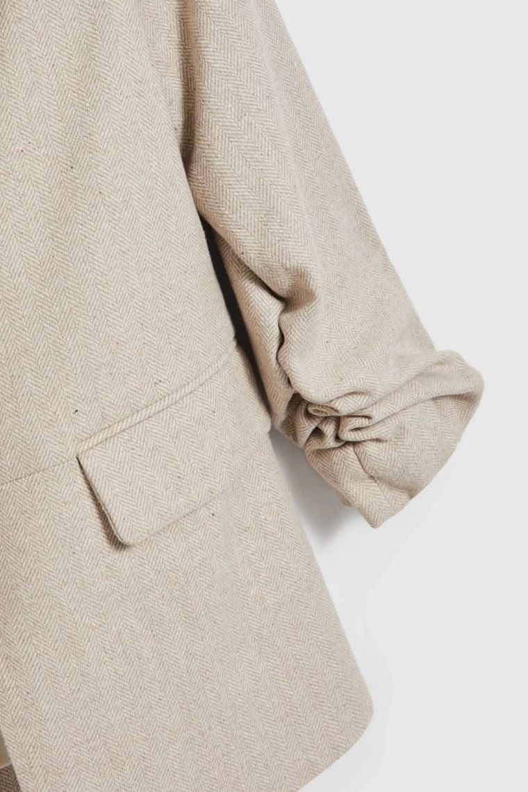 Marynarka damska, beżowa, Moodo