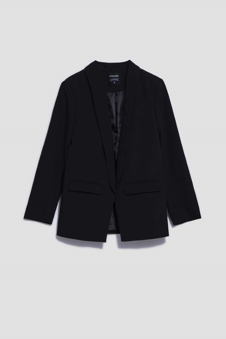 Marynarka damska, czarna, Moodo