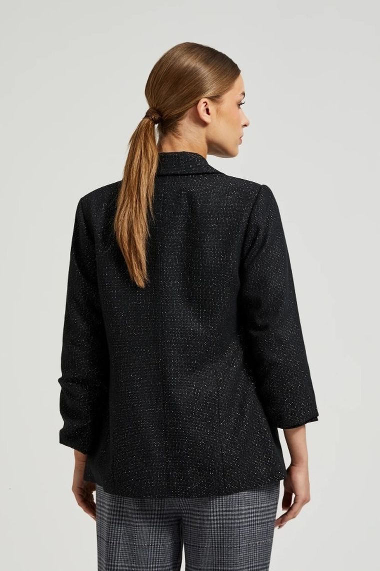 Marynarka damska, czarna, Moodo