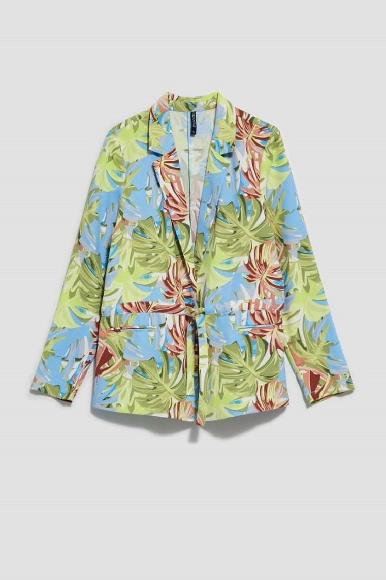 Marynarka damska, niebieska, Moodo