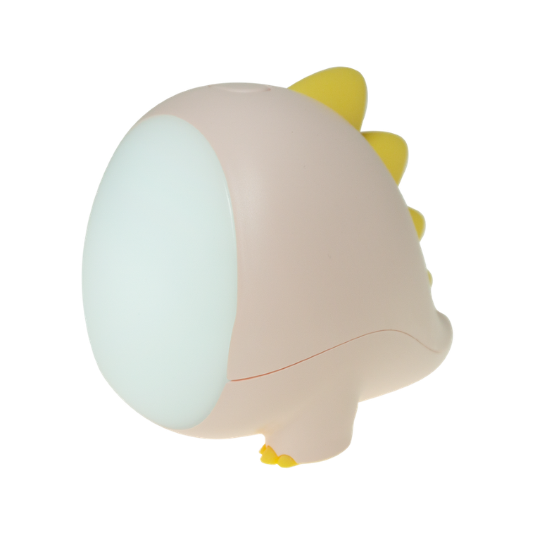 Mary's, lampka nocna LED, dino, różowy