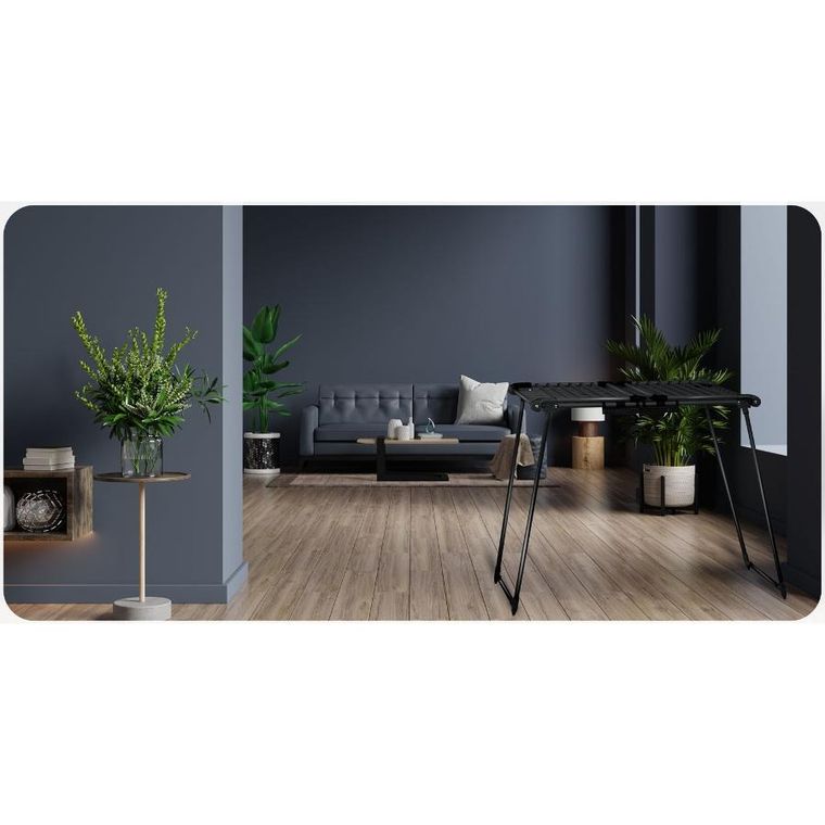 Massido, Debora, suszarka na pranie, rozkładana, czarna