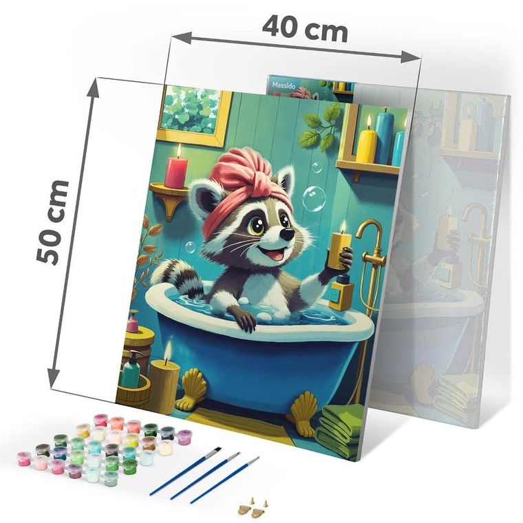 Massido, malowanie po numerach, Szop, 40-50 cm