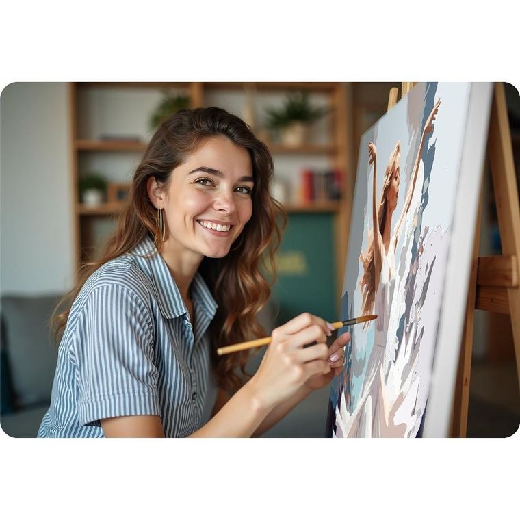 Massido, obraz do malowania po numerach, Tańcząca Kobieta, 40-50 cm