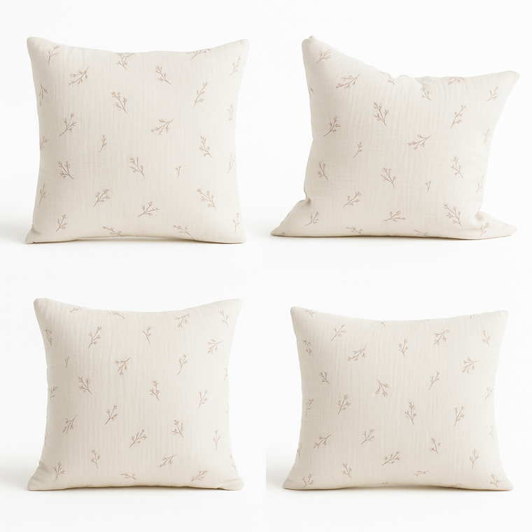 Matex, poszewka na poduszkę typu jasiek, muśłinowa, 40-40 cm