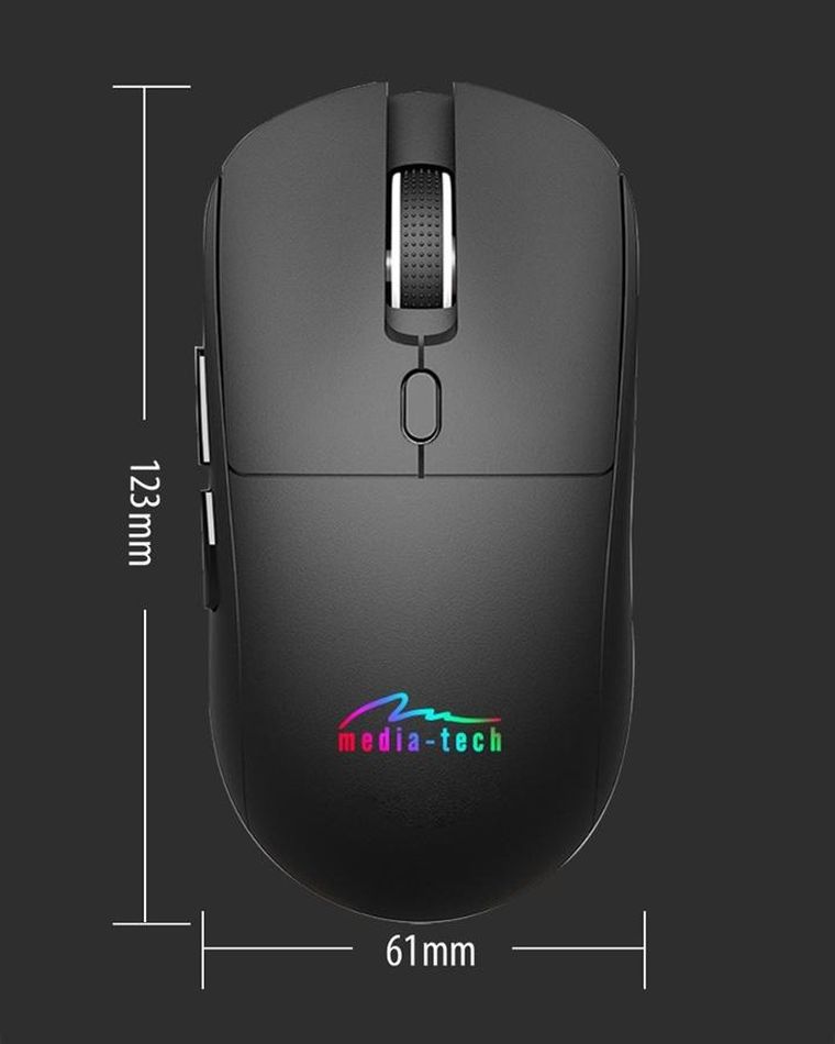 Media-Tech, Dual, mysz, BT/RF SILENT&RECHARGE, MT1124