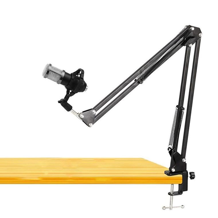 Media-Tech, mikrofon pojemnościowy kierunkowy, srebrny