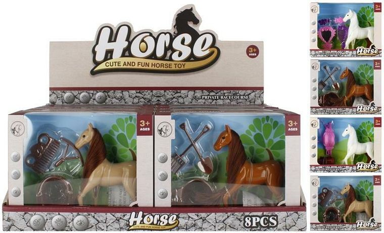 Mega Creative, koń, figurka z akcesoriami, 12 cm
