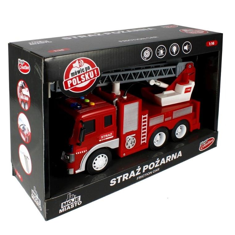 Mega Creative, Moje Miasto, straż pożarna, pojazd ratunkowy z wodą