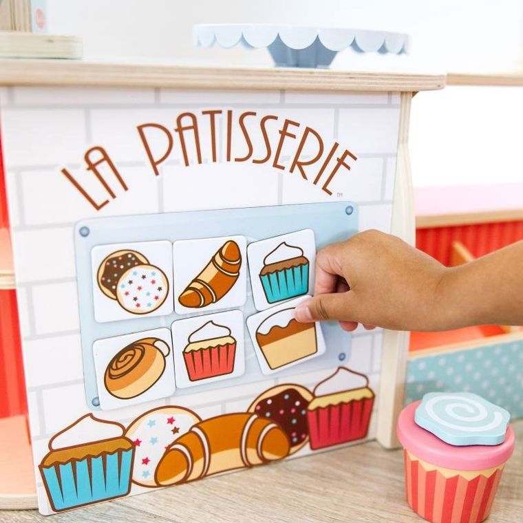 Melissa & Doug, La Patisserie Bakery, drewniana piekarnia z akcesoriami