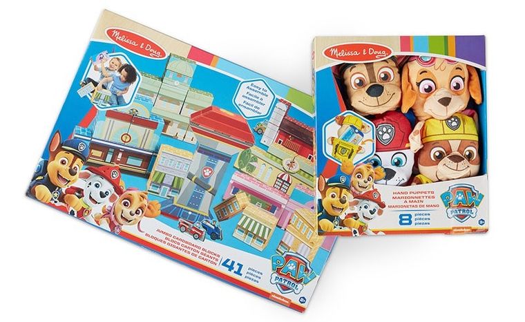 Melissa & Doug, Psi Patrol, pacynki z akcesoriami