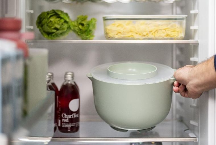 Mepal, Chef It, miska do miksowania z pokrywą odporną na rozchlapywanie, Navy, 3000 ml