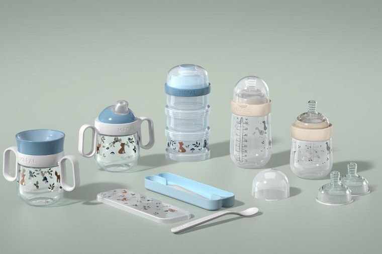 Mepal, Mio, Forest Friends, kubek dziecięcy ze słomką, 300 ml