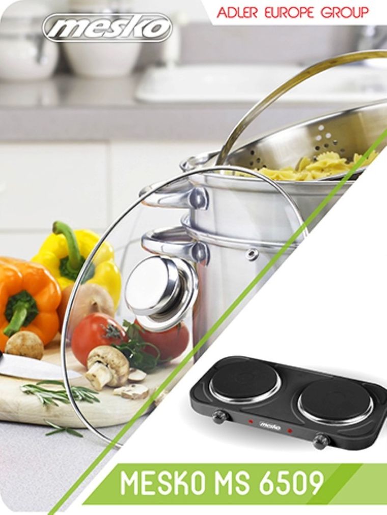 Mesko, kuchenka elektryczna dwupalnikowa, 2000W, MS 6509