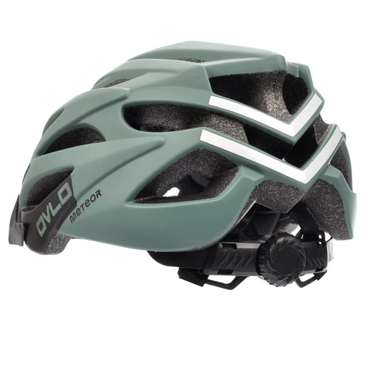 Meteor, Ovlo, kask rowerowy, zielony, S 52-56 cm