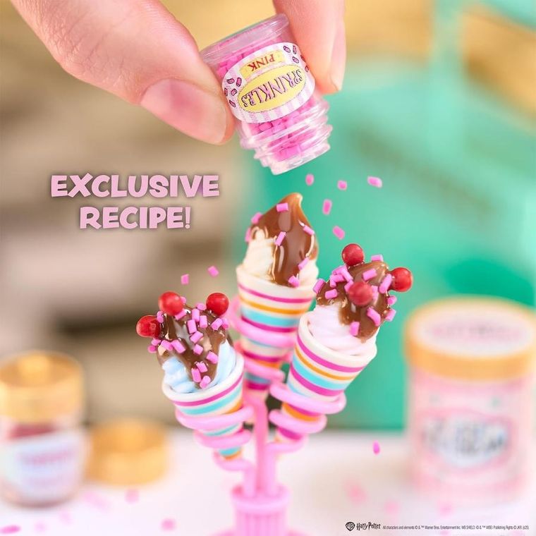 MGA's Miniverse, Make It Mini, Harry Potter, Honeydukes, zestaw z wózkiem z mini słodyczami