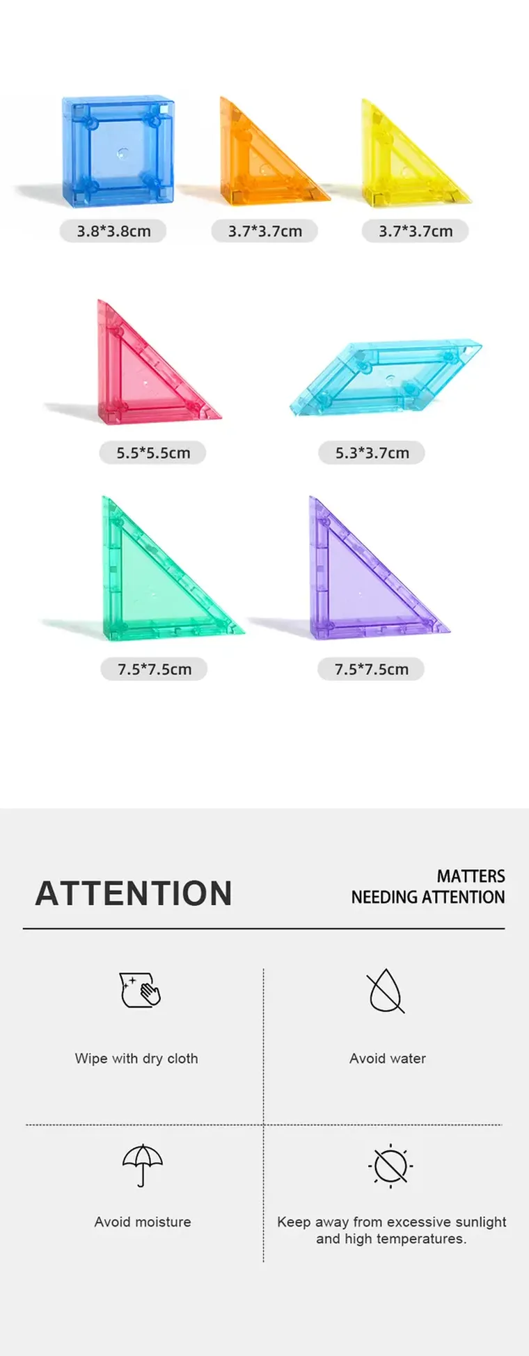 Mideer, tangram, klocki magnetyczne 3D z klepsydrą