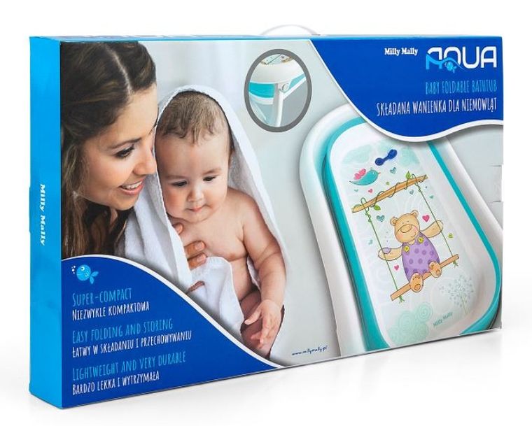 Milly Mally, Aqua, wanienka składana, blue