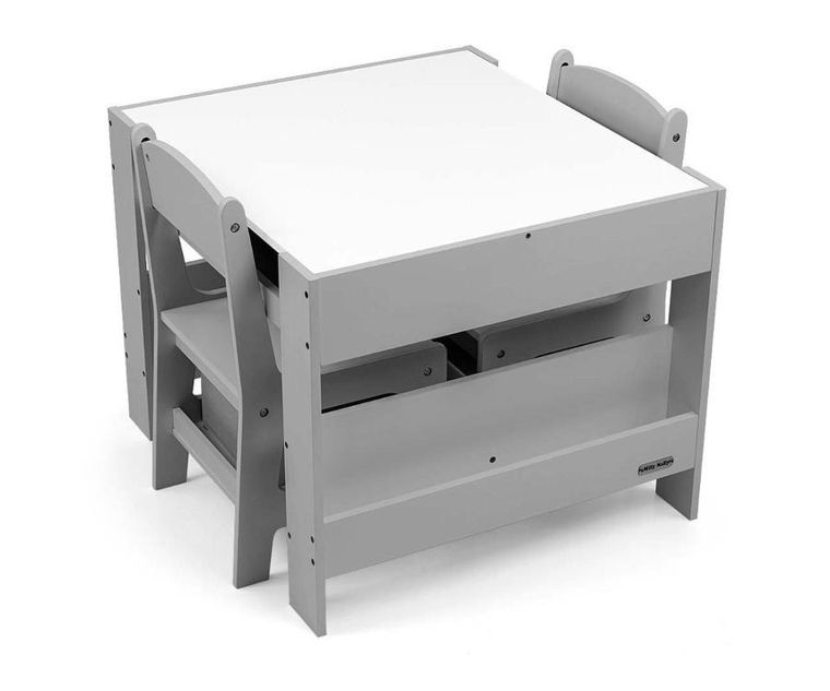 Milly Mally, Sven, stolik i dwa krzesełka, szare