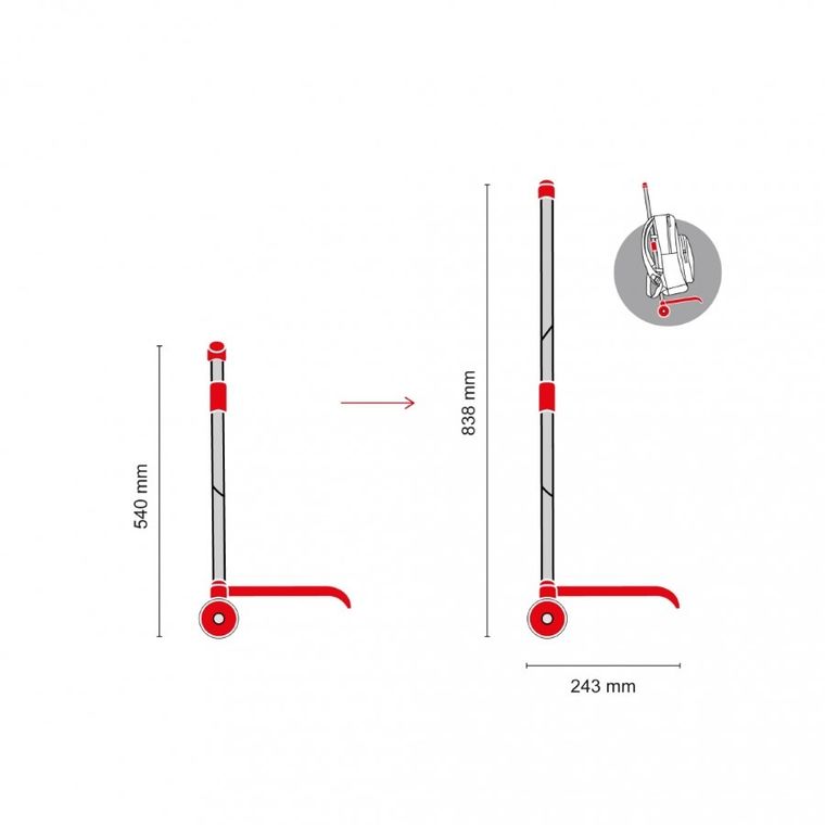 Miquelrius, plecak trzykomorowy na kółkach, Oslo Daisy