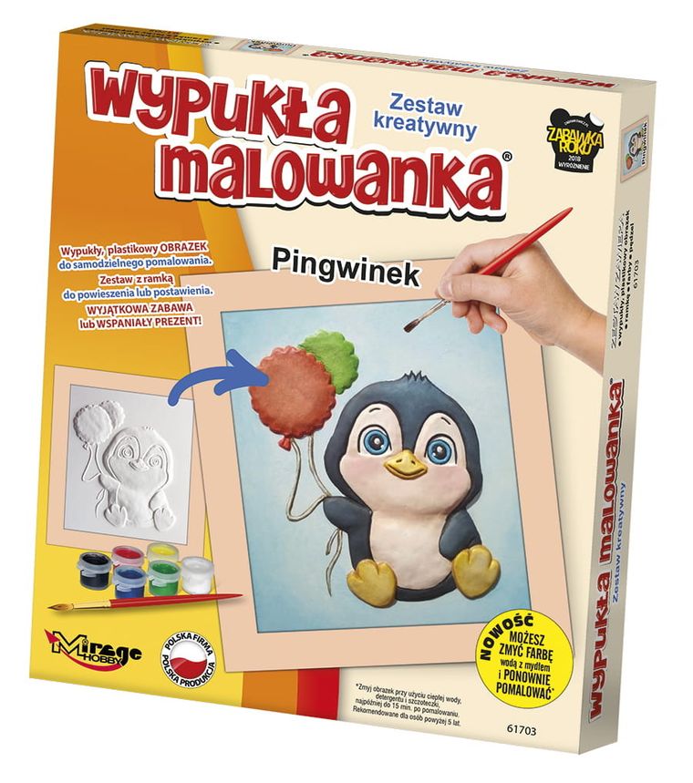 Mirage Hobby, Wypukła Malowanka, zestaw kreatywny do malowania, Zwierzątka