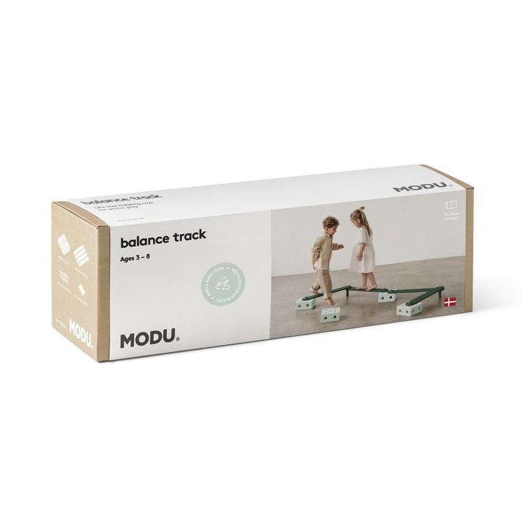 Modu, Balance Track, zestaw z deskami aktywizującymi, Ocean Mint/Forest Green