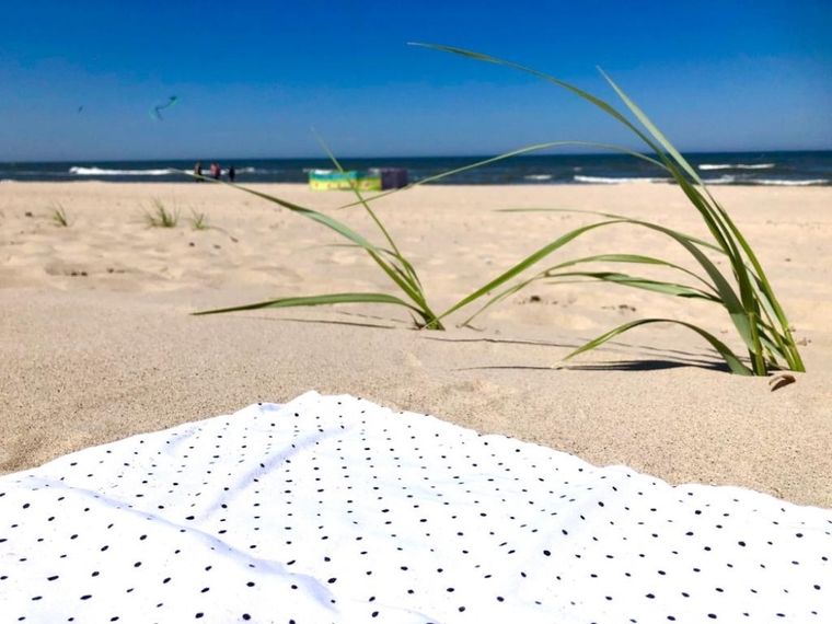 Motherhood, ECO Kropeczki Różowe, ręcznik plażowy, 100-175 cm