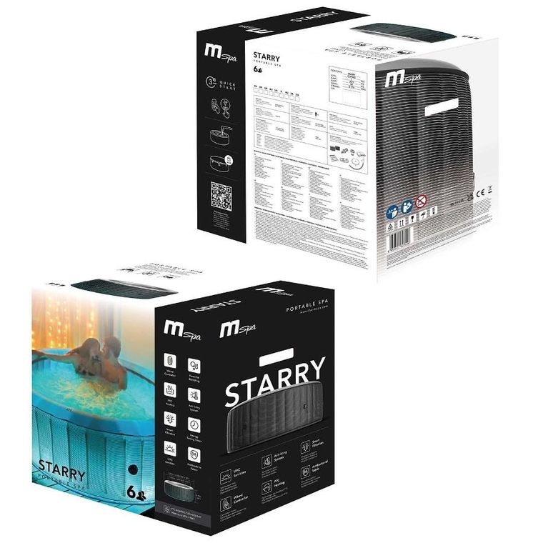 MSPA, Starry, dmuchane SPA z hydromasażem, 6 osobowe