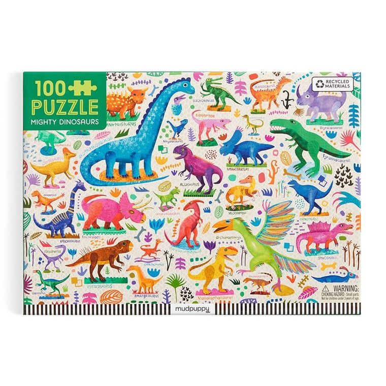 Mudpuppy, Potężne dinozaury, puzzle, 100 elementów