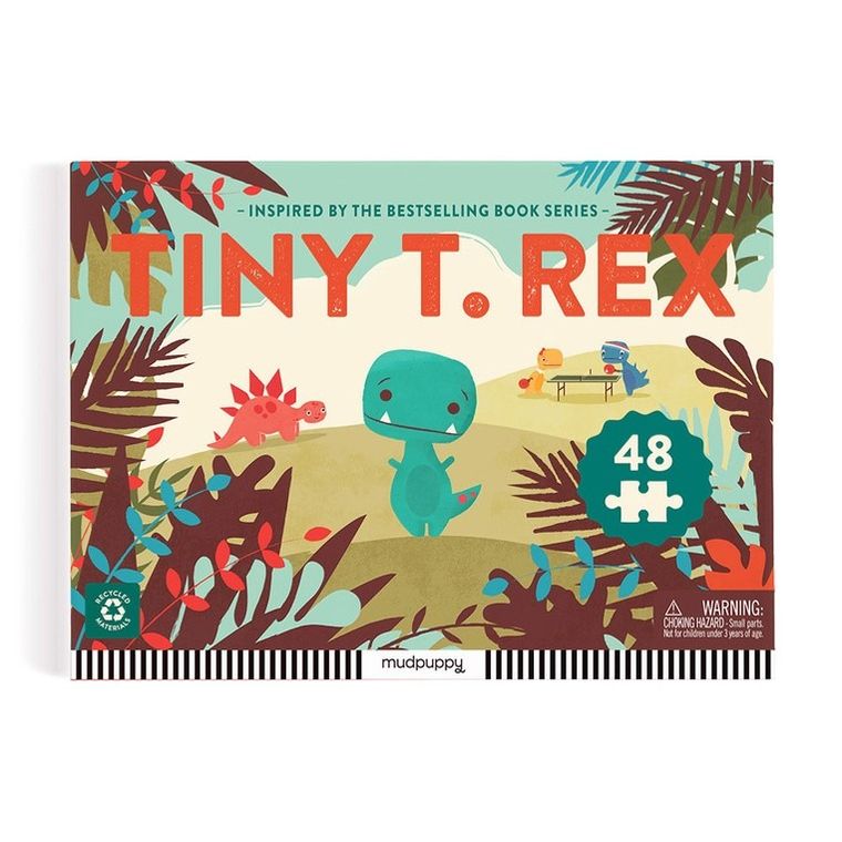 Mudpuppy, Tiny T.rex, puzzle, 48 elementów