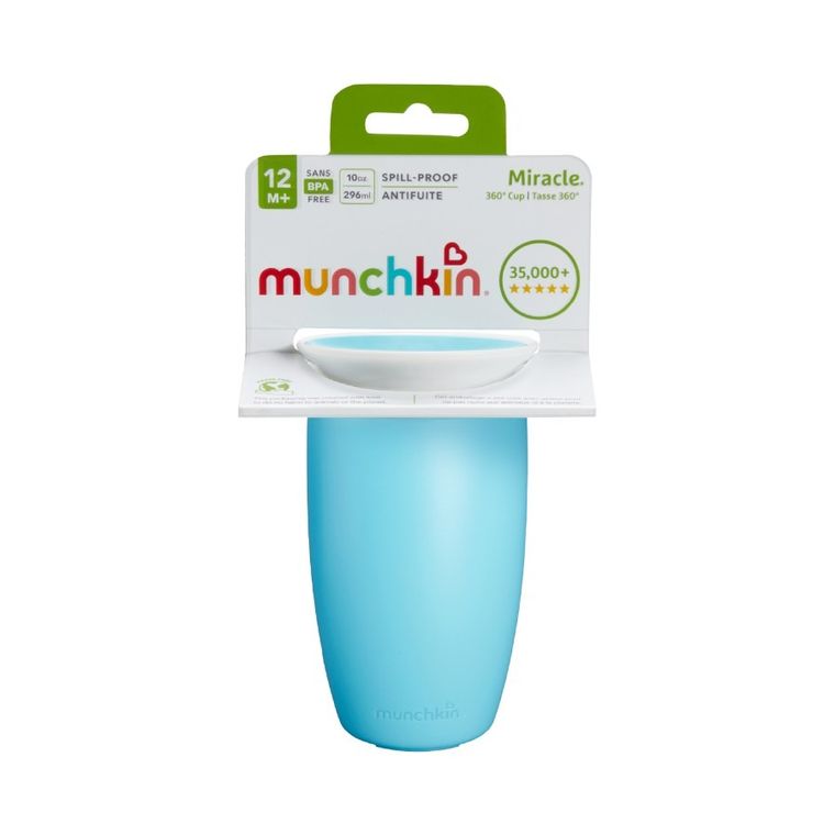Munchkin, Miracle 360°, kubek, niebieski, 296 ml