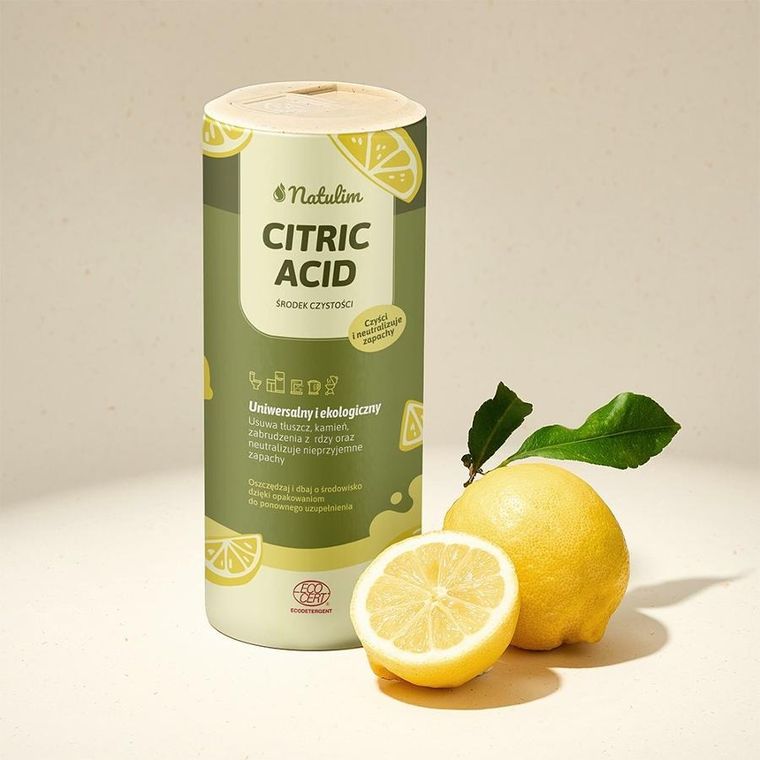 Natulim, Citric Acid, ekologiczny środek czyszczący do powierzchni uniwersalnych, 0,5 kg