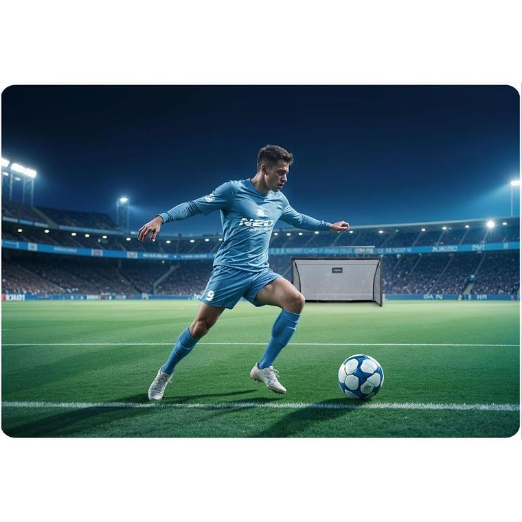 Neo-Sport, bramka do piłki nożnej, czarna, 300-200-90 cm, NS-497