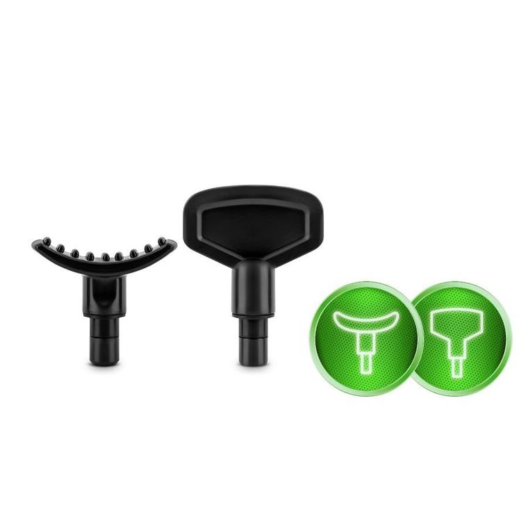 Neo-Sport, pistolet do masażu ciała, 8 nakładek, czarny