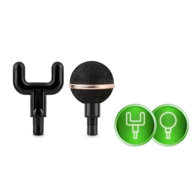 Neo-Sport, pistolet do masażu ciała, 8 nakładek, różowy, NS-500