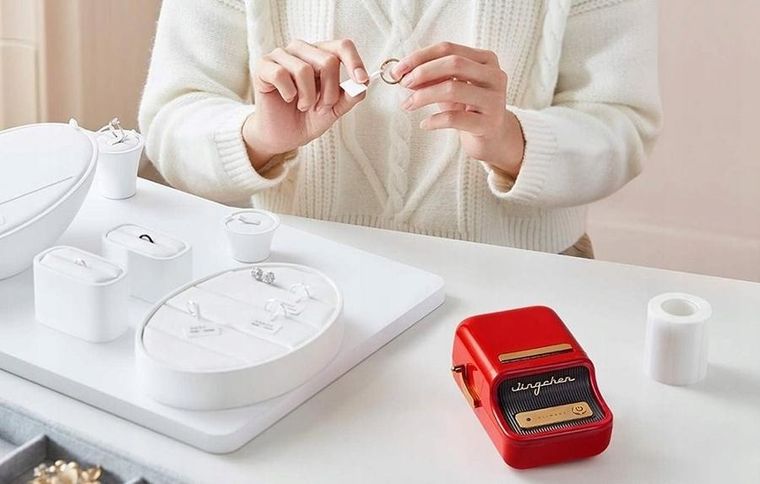 Niimbot, drukarka etykiet, B21S, czerwony