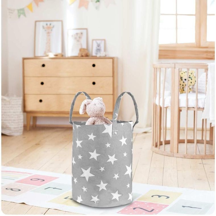 Nukido, kosz na zabawki, szary