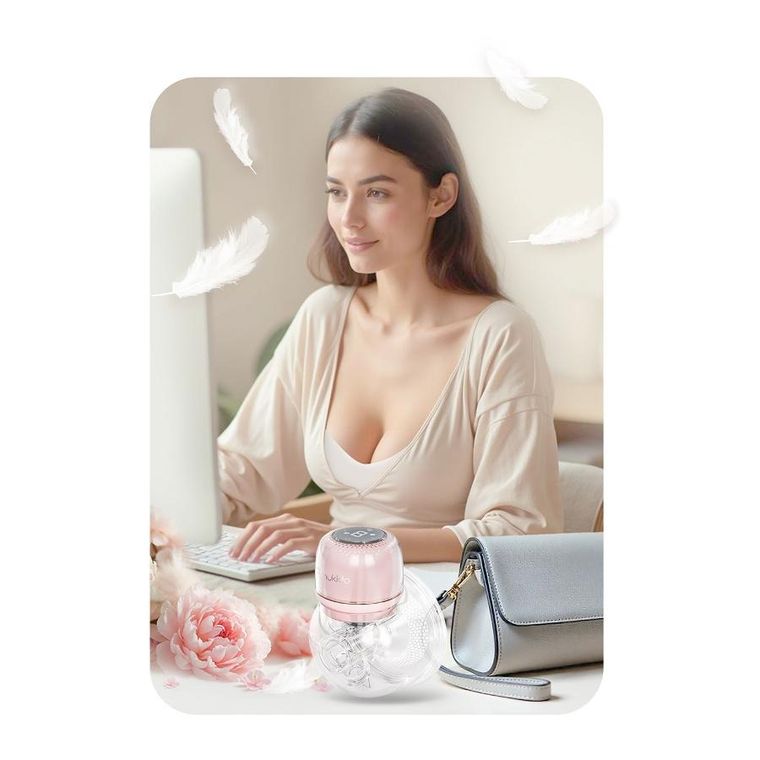 Nukido, laktator elektryczny, trójfazowy, różowy, NK-963