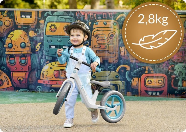 Nukido, Light Flee, rowerek biegowy dla dzieci, biały