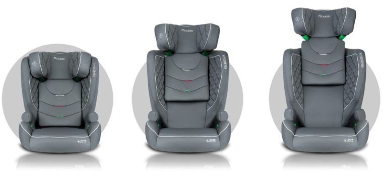 Nukido, Louis, fotelik samochodowy, szary, 15-36 kg