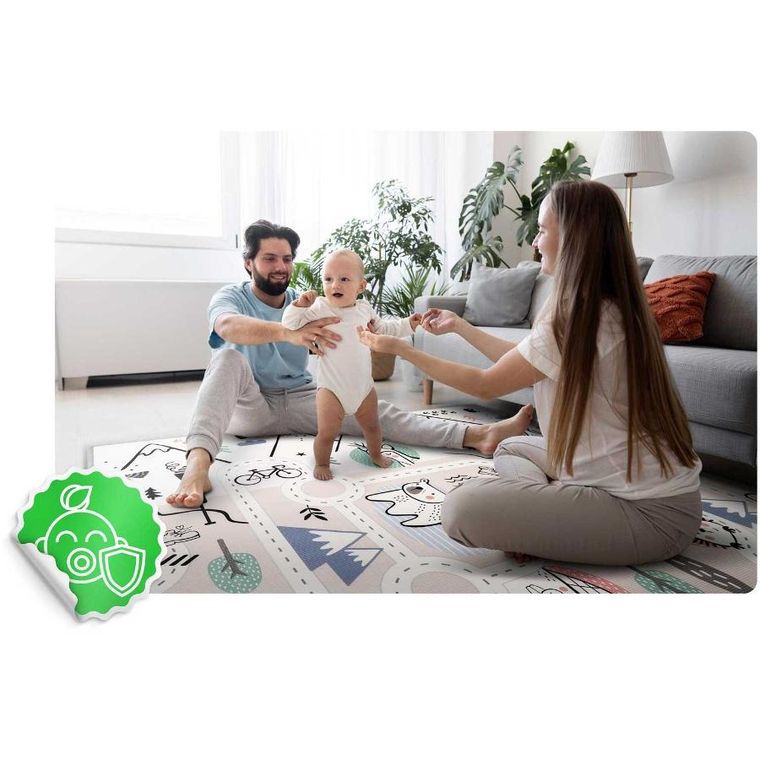 Nukido, mata piankowa, składana, 180-150-1.5 cm